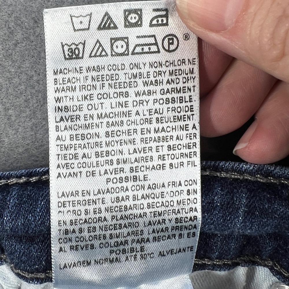 Levi's Dark Wash Mid Rise Skinny Jeans Womens 12M Blue Denim Stretch - Picture 7 of 12